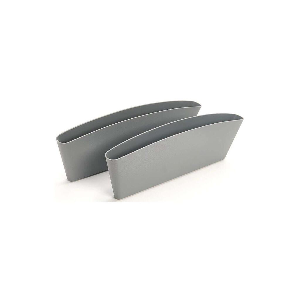 Garage21 2-Pack Set Seat Gap Storage Boxes Gray